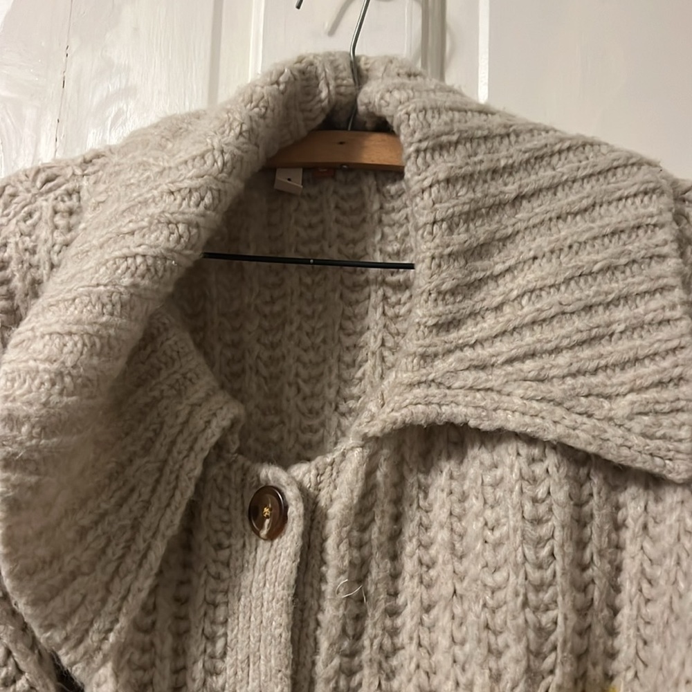 ANTHROPOLOGIE Pilcro Flower Cardigan Sweater Cheerful Smile Flower size xs - Picture 13 of 16